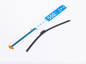 Бескаркасная Щетка стеклоочистителя 550мм, 8 адаптеров (HOOK 9х3/9х4, SIDE PIN 17/22 мм, PUSH BUTTON cl550new Climair