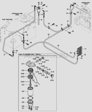 Фильтр топливный RF-1044 1/20, шт (Аналог) Запчасть 11NA71041 RF1044 11NA71041 Hyundai-Kia