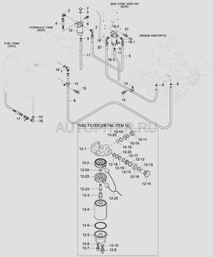 Фильтр топливный RF-1044 1/20, шт (Аналог) Запчасть 11NA71041 RF1044 11NA71041 Hyundai-Kia