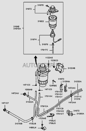 ШЛАНГ ТОПЛИВНОЙ СИСТЕМЫ 1791208049 Hyundai-Kia
