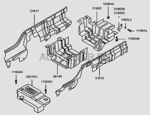 ЗАЩИТНАЯ ПАНЕЛЬ АКПП 219905A001 Hyundai-Kia