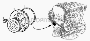Прокладка насоса системы охлаждения CHEVROLET Lacetti/Aveo 1334727 Daewoo