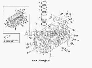 Стопорная заглушка D45MM 16991370 Iveco