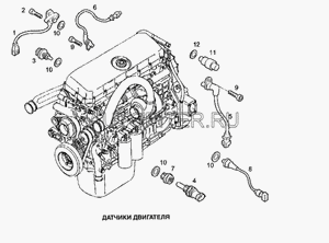 Датчик положения коленвала для IVECO Eurotrakker 2005> 500306772 Iveco