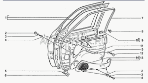 Заглушка верхняя левая 212306816093000 General Motors