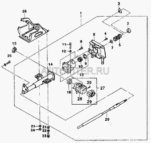 Рулевая колонка в сборе 96208280 General Motors