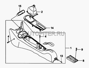 Чехол кулисы для Daewoo Matiz (M100/M150) 1998-2015 96563812 General Motors