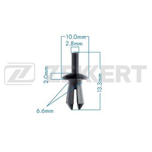 Клипса пластиковая M2,8 pf0035zkt БолтМастер