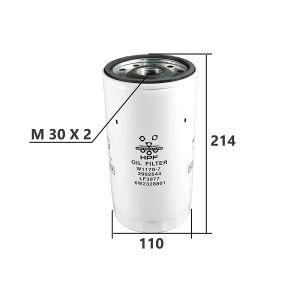 Фильтр масляный HPF W11707 JX1016 w11707 Filton