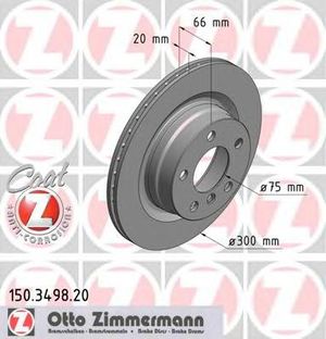 Тормозной диск 150.3498.20 Zimmermann