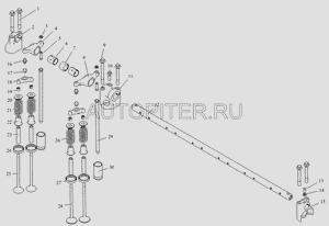 Клапан ДВС FAW CA6DL2 выпускной D=35мм  (100701636D) 100701636d Faw