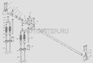 Клапан ДВС FAW CA6DL2 выпускной D=35мм  (100701636D) 100701636d Faw