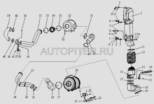 Корпус воздушного фильтра 2437 малый 1109510367 Faw