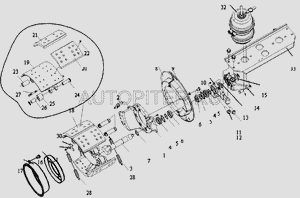 Ремкомплект заднего тормозного кулака d-40 AOE R16T230W 3502135a0e Faw