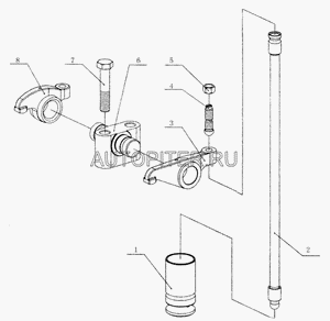 Штанга толкателя клапана M3000-1007040A m30001007040a Faw