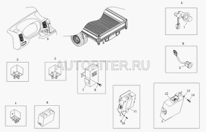 Реле стартеря Исузу 1049,1039 12В 1104936630016 Foton