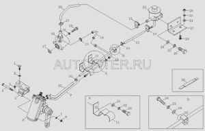 Механизм рулевой FOTON-1069 ГУР с сошкой 1106934000028 Foton