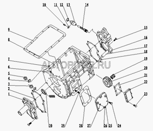Сальник первичного вала КПП Фотон-1049-А (40х58х10) 1701145108c1 Foton