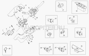 Кнопка противотуманки для FOTON Ollin 2002> 1b18037300026 Foton