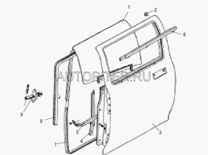 СТЕКЛО ЗАДНЕЙ ЛЕВОЙ ДВЕРИ GW DEER G3/G5                                                              6203011D01 Great Wall