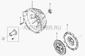 Диск сцепления нажимной 4/4 GW ПОЛНЫЙ ПРИВОД МЕХАН GCH0116030 Great Wall