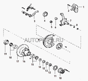 Подшипник ступицы передней наружний 4/4  - 20-2304 LM10294910 Great Wall