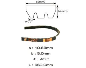 Ремни 3PK660 Masuma