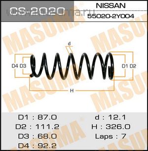 Пружины подвески™MASUMA cs2020 Masuma