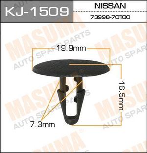 покер пластмассовый крепежный KJ-1509 Masuma 1шт kj1509 Masuma