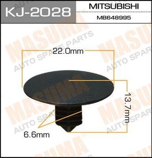 покер пластмассовый крепежный KJ-2028 Masuma 1шт kj2028 Masuma