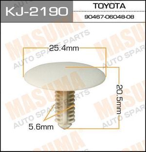 покер пластмассовый крепежный KJ-2190 Masuma 1шт kj2190 Masuma