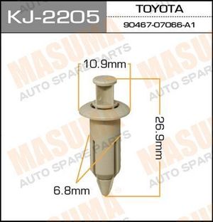 покер пластмассовый крепежный KJ-2205 Masuma 1шт kj2205 Masuma