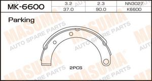 Тормозные колодки барабанные MITSUBISHI MK6600 Masuma