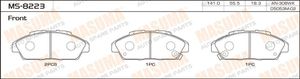 Тормозные колодки дисковые MS8223 MASUMA AKD8223 AN308WK PF8223 NP8024 MD5122MS SN418P PN8223 HN223 MS8223 Masuma