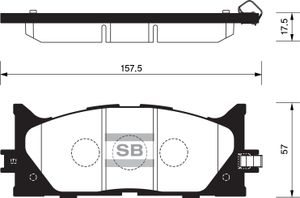 Тормозные колодки дисковые SP2080 SP2080 Sangsin