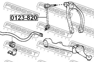 Стойка переднего стабилизатора для Lexus IS 200/300 1999-2005 0123820 Febest