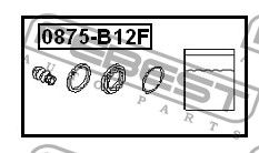 Ремкомплект суппорта тормозного переднего 0875B12F Febest