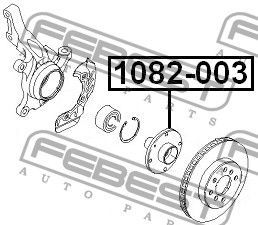 Ступица колеса 1082003 Febest