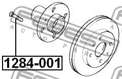 Шпилька колеса для Hyundai XG 1998-2005 1284001 Febest