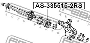 Подшипник привода опорный AS3355152RS Febest
