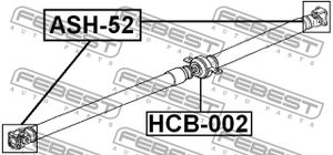 Крестовина карданного вала задняя ASH52 Febest