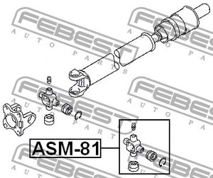 Крестовина карданного вала для Great Wall Hover 2005-2010 ASM81 Febest