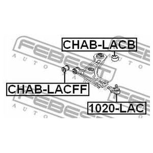 Сайлентблок переднего рычага задний для Daewoo Rezzo 2000-2011 CHABLACB Febest