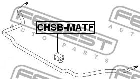 Втулка CHSBMATF Febest