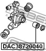 Подшипник задней ступицы для Honda Stream 2001-2005 DAC38720040 Febest