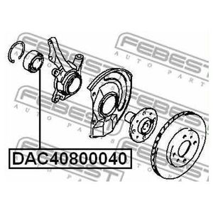 Подшипник передней ступицы для Mitsubishi Lancer Cedia (CS) 2000-2003 DAC40800040 Febest