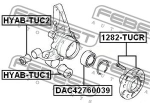Подшипник ступичный DAC42760039 Febest