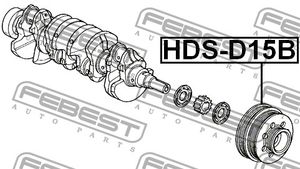 Ременный шкив HDSD15B Febest