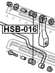 Резинки HSB016 Febest