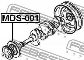 Ременный шкив MDS001 Febest
